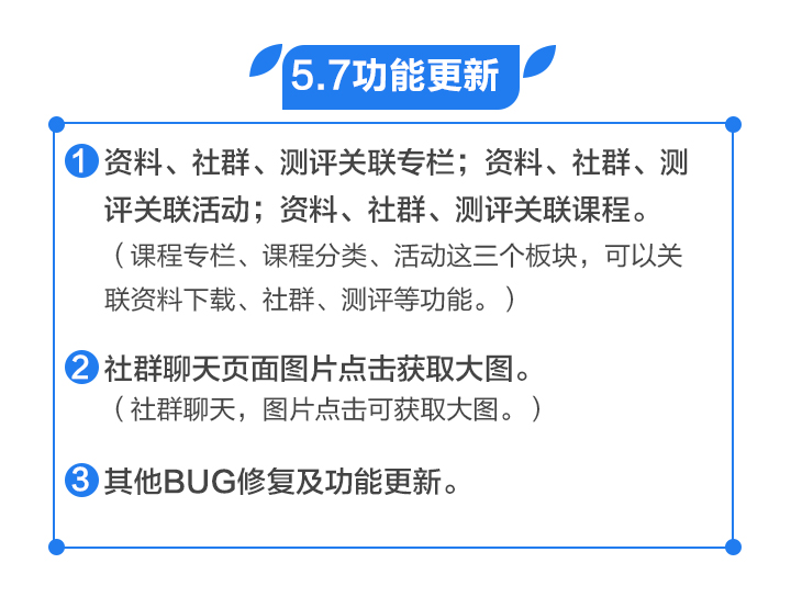 功能更新丨資料、社群、測評關聯專欄、社群聊天頁面圖片獲取大圖等